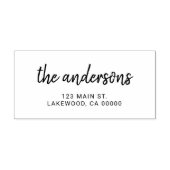 ブラシカジュアル手書きスクリプト セルフインキングスタンプ (デザイン)