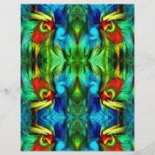 ブラシカラフルストローク抽象芸術グリーンスクラップブック (正面)