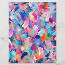 ブラシカラフルストローク抽象芸術スクラップブック紙