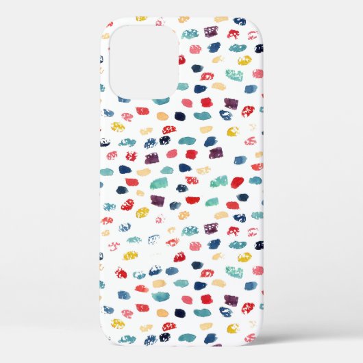 ブラシカラフルストローク：シームレスな水色。 Case-Mate iPhoneケース (裏面)