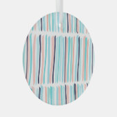 ブラシカラフルストローク:ヴィンテージ落書き。 ガラスオーナメント (正面右)