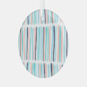 ブラシカラフルストローク:ヴィンテージ落書き。 ガラスオーナメント (正面左)