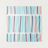 ブラシカラフルストローク:ヴィンテージ落書き。 タペストリー (正面)