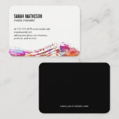 ブラシカラフルテクスチャ 名刺 (正面/裏面)