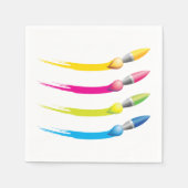 ブラシカラフル紙ナプキンス スタンダードカクテルナプキン (正面)