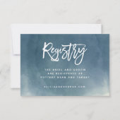 ブラシグラデーションタイポグラフィレジストリカード 招待状 (正面)