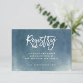 ブラシグラデーションタイポグラフィレジストリカード 招待状 (スタンド正面)