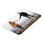 ブラシスクリプトアドベンチャー日付の写真を保存 マグネット (左側)