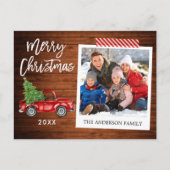 ブラシスクリプトインスタントフォトクリスマステープトラック ポストカード (正面)