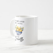 ブラシスクリプトウォーターカラーレモンリモンチェロ コーヒーマグカップ (正面左)