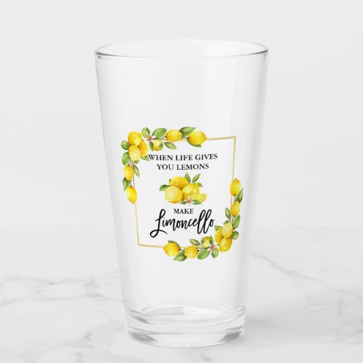 ブラシスクリプトウォーターカラーレモンリモンチェロ タンブラーグラス (正面)