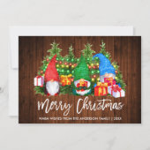 ブラシスクリプトウッドライトクリスマス格言 シーズンカード (正面)