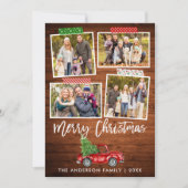 ブラシスクリプトクラフトテープウッドクリスマストラック シーズンカード (正面)