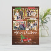 ブラシスクリプトクラフトテープウッドクリスマストラック シーズンカード (スタンド正面)