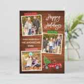 ブラシスクリプトクラフトテープウッドヴィンテージレッドトラック シーズンカード (スタンド正面)