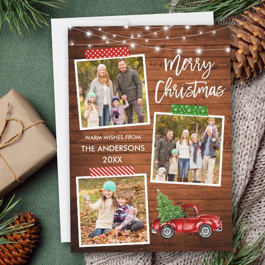 ブラシスクリプトクラフトテープトラックウッドライト シーズンカード