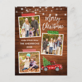 ブラシスクリプトクラフトテープトラックウッドライト ポストカード