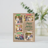 ブラシスクリプトクラフトテープメリークリスマスクラフト ポストカード (スタンド正面)