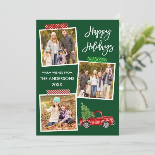 ブラシスクリプトクラフトテープヴィンテージレッドトラック シーズンカード (スタンド正面)