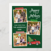 ブラシスクリプトクラフトテープヴィンテージレッドトラック シーズンカード (正面/裏面)