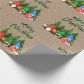 ブラシスクリプトクラフト水カラー格言ツリー ラッピングペーパー (角)