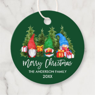 ブラシスクリプトクリスマスウォーターのカラー格言ツリー フェイバータグ