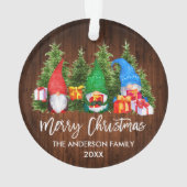 ブラシスクリプトクリスマスウッドウォーターカラー格言 オーナメント (裏面)