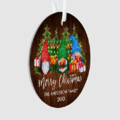 ブラシスクリプトクリスマスウッドライト格言 オーナメント (正面)