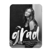 ブラシスクリプトグラッド写真卒業 マグネット (縦)