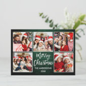 ブラシスクリプトグリーンウッドクリスマス5写真 シーズンカード (スタンド正面)