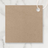 ブラシスクリプトグリーンプレイドクラフトクリスマストラック フェイバータグ (裏面)