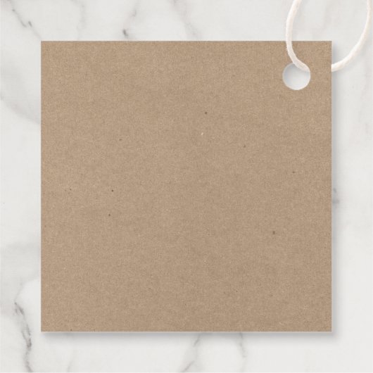 ブラシスクリプトグリーンプレイドクラフトクリスマストラック フェイバータグ (裏面)