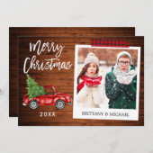 ブラシスクリプトトラックウッドインスタントフォトクラフトテープ シーズンカード (正面/裏面)