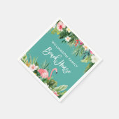 ブラシスクリプトトロピカルフローラビーチハウス スタンダードカクテルナプキン (角)