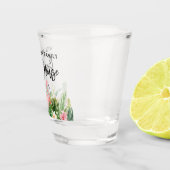 ブラシスクリプトトロピカルフローラファミリービーチハウス ショットグラス (右)