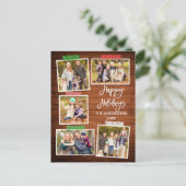 ブラシスクリプトハッピーホリデーズウッドクラフトテープ ポストカード (スタンド正面)