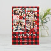 ブラシスクリプトハッピーホリデーズレッドプレイド4写真 シーズンカード (スタンド正面)