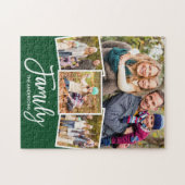 ブラシスクリプトファミリ4フォトグリーンまたはカラーを選択 ジグソーパズル (横)