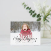 ブラシスクリプトフルフォトクリスマス シーズンカード (スタンド正面)