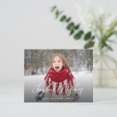 ブラシスクリプトフルフォトクリスマス シーズンカード (スタンド正面)