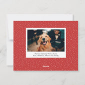 ブラシスクリプトフルフォトクリスマス シーズンカード (裏面)