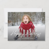 ブラシスクリプトフルフォトクリスマス シーズンカード (正面)