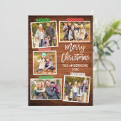 ブラシスクリプトメリークリスマスウッドクラフトテープ シーズンカード (スタンド正面)