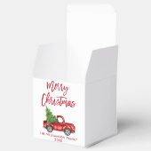 ブラシスクリプトメリークリスマスヴィンテージレッドトラック フェイバーボックス (オープン)