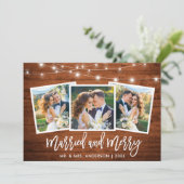 ブラシスクリプトライトウッド3写真結婚したとメリー シーズンカード (スタンド正面)