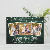 ブラシスクリプトライトグリーンウッド3写真新年 シーズンカード (スタンド正面)