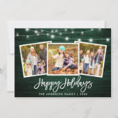 ブラシスクリプトライト素朴グリーン木材3写真 シーズンカード (正面)