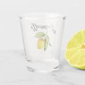 ブラシスクリプトリモンチェロ水彩レモン ショットグラス (裏面)