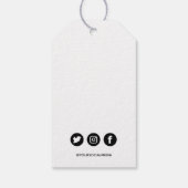 ブラシスクリプト手作りソーシャルメディア価格 ギフトタグ (裏面)