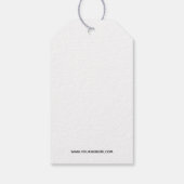 ブラシスクリプト手作りロゴ価格 ギフトタグ (裏面)